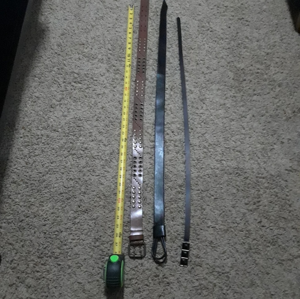 Belts $6 for all 3, $2 each.